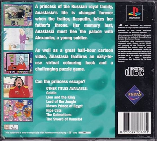 Anastasia - PS1 (B Grade) (Genbrug)